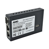 AMG Systems AMG210M-2G-1SM1B 2+1 Commercial Media Converter, 2-Port 10/100/1000Base-T(x) RJ45, 1-Port 1000Base-Fx, Multimode, 1-Fiber, 1550nm, B-Side, LC Connector