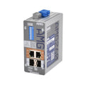 AMG Systems AMG260-2GAT-2S-P60 Series Dual Channel 2+2 Port Industrial PoE Media Converter, DIP-Switch Functions, 2 x 48-56VDC Power Inputs, Fault Relay