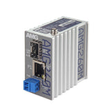 AMG Systems AMG260M-1F-1S Series Industrial Mini Media Converter, 1 x 10/100Base-T(x) RJ45 Port, 1 x 100/1000Base-FX SFP Port, 12-56VDC Power Input