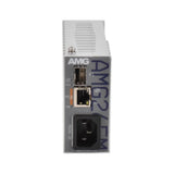 AMG Systems AMG265M-1GAT-1S-P30 Series Industrial Multirate Mini PoE Media Converter, 1 x 10/100/1000Base-T(x) RJ45 Port, 1 x 100/1000Base-Fx SFP Port, Integrated 30W PSU