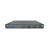 AMG Systems AMG510-24G-4XS-RP Commercial 28-Port Managed Switch, 24x10/100/1000Base-T(x) RJ45 Ports, 4x100M/1/2.5/10G Base-FX SFP+ Ports, 1U, 19" Rack Mount, Dual Redundant Power Supplies