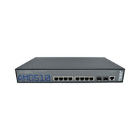 AMG Systems AMG510-8G-2S Commercial 10-Port Managed Switch, 8x10/100/1000Base-T(x) RJ45 Ports, 2x100/1000Base-FX SFP Ports, 1U, 19" Rack Mount