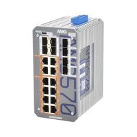 AMG Systems AMG570-12GAT-8S-P360 Series Layer 2+ Managed Industrial Ethernet Switch with 12x 10/100/1000TX (with 30W PoE), 3x SFP Ports