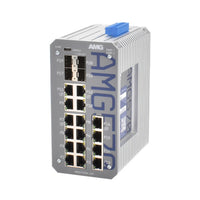 AMG Systems AMG570-16G-4S Series Layer 2+ Managed Industrial Ethernet Switch with 16x 10/100/1000TX, 4x SFP Ports