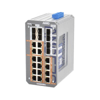 AMG Systems AMG570-16GAT-8S-P360 Series Layer 2+ Managed Industrial Ethernet Switch with 16x 10/100/1000TX (PoE), 8x SFP Ports