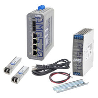 AMG Systems AMG570-4GAT-2S-P120-KM1 Series Layer 2+ Managed Industrial Ethernet Switch 4TX(30W)+2SFP Kit MM