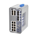 AMG Systems AMG570-8G-8S Series Industrial 16-Port Managed Switch, 8 x 10/100/1000Base-T(x) RJ45 Ports, 8 x 100/1000Base-FX SFP Ports, 12-56VDC Power Input