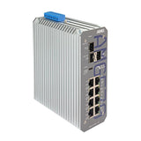 AMG Systems AMG570-8GAT-3S-P240-LV Series Industrial 11-Port Managed Switch, 8 x 10/100/1000Base-T(x) RJ45 Ports, 3 x 100/1000/2.5G Base-FX SFP Ports