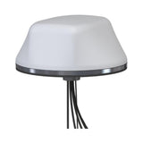 AMG Systems AMGANT-C2W2-ODA4-1W 360° Omni-Directional Antenna, 2x Cellular 4 dBi + 2x Wi-Fi 5 dBi Gain, 3.28' RF195 Cables, IP67, Surface Mount, White