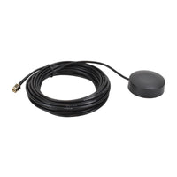 AMG Systems AMGANT-G1-ODA2.5-5B 360° Omni-Directional Antenna, 1x GNSS 2.5dBi Gain SMA-Type Male Connector, IP65, Window Mount with Double Sided Adhesive Pad, 5m (16') RG174 Cable, Black