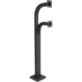 Pedestal Pro 58-9C-D 58" Dual Height Gooseneck Pedestal - Dual Channel