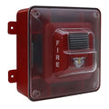 Secutron FS-400-RR-WP Weather Protected Wall Mount Strobe with Device and Enclosure, Red