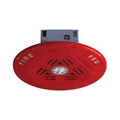 Secutron SPPS-104-25HR Ceiling Round Speaker / Strobe, 25V, High Candela, Red