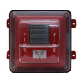 Secutron SPPS-204-70R-WP Weather Protected Wall Speaker / Strobe, Includes Device and Enclosure, 70V, Red
