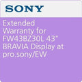 Sony Pro SPS43BZ30LEW5 Extended Warranty Service Plan for Sony FW-43BZ30L 43" BRAVIA Professional Display