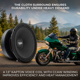 6.5” High-Sensitivity Midrange Loudspeaker with Ferrite Magnet | 250W RMS 4-Ohm