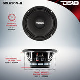 XL 6.5' Neodymium Rings Mid-Range Loudspeaker 325 Watts Rms 8-Ohm - detail view | Silarius