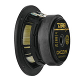 DXQ 3.5' Midrange Speaker with Yellow Straw + Composite Foam Cone | 60W RMS 4-Ohm - detail view | Silarius
