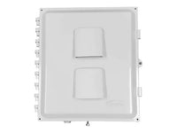 AccelTex ATS-00247 14x12x6 Polycarbonate Enclosure, Solid Door, Latch Lock, 4 RPTNC Holes, Cord Grip, PoE, Heated & Cooled