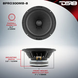 8' Mid-Bass Loudspeaker 150 Watts Rms 4-Ohm - detail view | Silarius