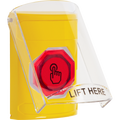 STI SS2227NT-EN Momentary Stopper Station, Weather Resistant, Indoor, Flush / Surface Mount, No Text, Yellow