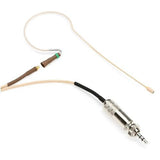 Countryman E6DW5L2SR E6 Directional Earset Microphone, Light Beige, 2mm Cable, Connector Code SR