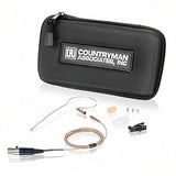 Countryman E6OW6T1AX E6 Omnidirectional Earset Microphone, Tan, 1mm Cable, Connector Code AX