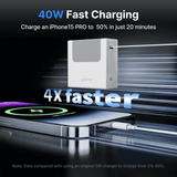 Gitryin Retractable 40W Charger for 3C Devices - detail view | Silarius