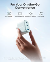 Anker Nano Charger (70W, 3 Ports) - detail view | Silarius