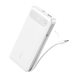 Anker Power Bank (20K, 87W, Built-In USB-C Cable) - detail view | Silarius