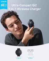 Anker MagGo Wireless Charging Station (3-in-1, Foldable Pad) - rear view | Silarius