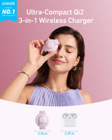 Anker MagGo Wireless Charging Station (3-in-1, Foldable Pad) - detail view | Silarius