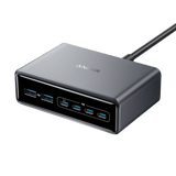 Anker Prime Charger (200W, 6 Ports, GaN) - front view | Silarius