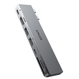 Anker 547 USB-C Hub (7-in-2, for MacBook) - front view | Silarius