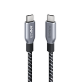 Anker Prime USB-C to USB-C Cable (240W, Upcycled-Braided) - front view | Silarius