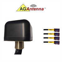 AG Antenna AG44F-BB-4C AG44 Low Profile Series Mobility 4-LEAD Multi-mimo 4 x Cellular 3G 4G 5G Cbrs - Bolt Mount Antenn
