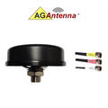 AG Antenna AG47-BB-CGW AG47 Low Profile Series Mobility 3-Lead MIMO Cellular 3G 4G 5G CBRS / GPS GNSS / WiFi Dual Band - Bolt Mount Antenna w/15ft Coax Cables - Black