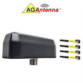 AG Antenna AG94-BB-4C AG94 Low Profile Series Mobility 4-Lead Multi-MIMO 4 x Cellular 3G 4G 5G CBRS - Bolt Mount Antenna w/15ft Coax Cables - Black