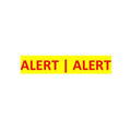 SigCom 880-0046-Y SPECTRUM Pull Station "ALARM" Label, Red Text, Yellow Label