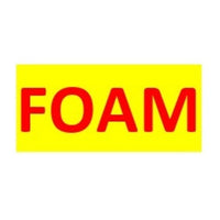 SigCom 880-0199 Label for SPECTRUM Pull Stations Lower Section "FOAM", Red Text, Yellow Label