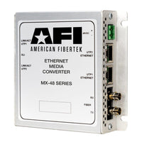 American Fiberteck MX-48-LX-SC MX-48 Series Ethernet Media Converter, 10/100/1000Base-T to 1000Base-LX, SC Connector