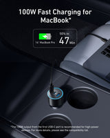 Anker Nano Car Charger (167.5W, 3 Ports) - rear view | Silarius