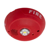 System Sensor CHSCRLED Indoor LED Chime Strobe Ceiling, Fire, Red