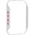 System Sensor BZGW-EV L-Series "EVAC" Bezel for Wall-Mount Horn Strobe, Works with CHRL, CHSRL, HRL, P2RL, SRL Models, White