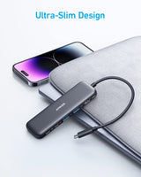 Anker 332 USB-C Hub (5-in-1) - detail view | Silarius