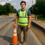 Breeze Unisex High-Vis Cooling Vest - rear view | Silarius