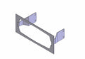 Havis C-EB35-T91S-1P 1-Piece Equipment Mounting Bracket, 3.5in Mounting Space, Fits Tait TM9155