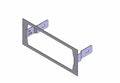 Havis C-EB35-XG2-1P 1-Piece Equipment Mounting Bracket, 3.5in Mounting Space, Fits Harris/L3Harris XG-25M model DM-M78B