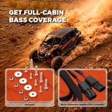 Can-Am 10” Under-Seat Subwoofer Enclosure for 4-Door Maverick X3 (2017-Up) - Rear Driver Side