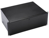 Sanus CADR4-B1 Component Series 4U Economy Sliding Rack Drawer, 7" Deep, Black